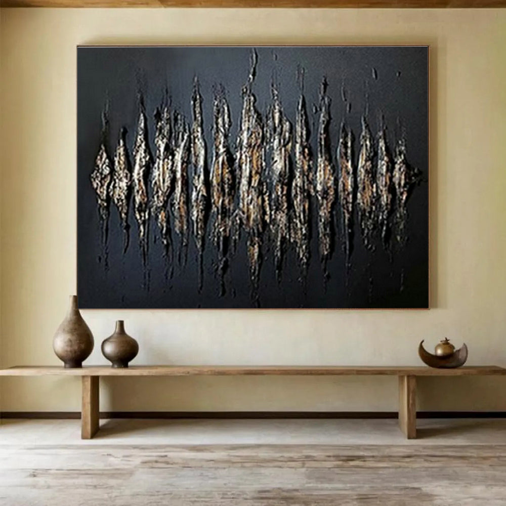 Customizable Luxury Residence Giant Abstract Hand Painting