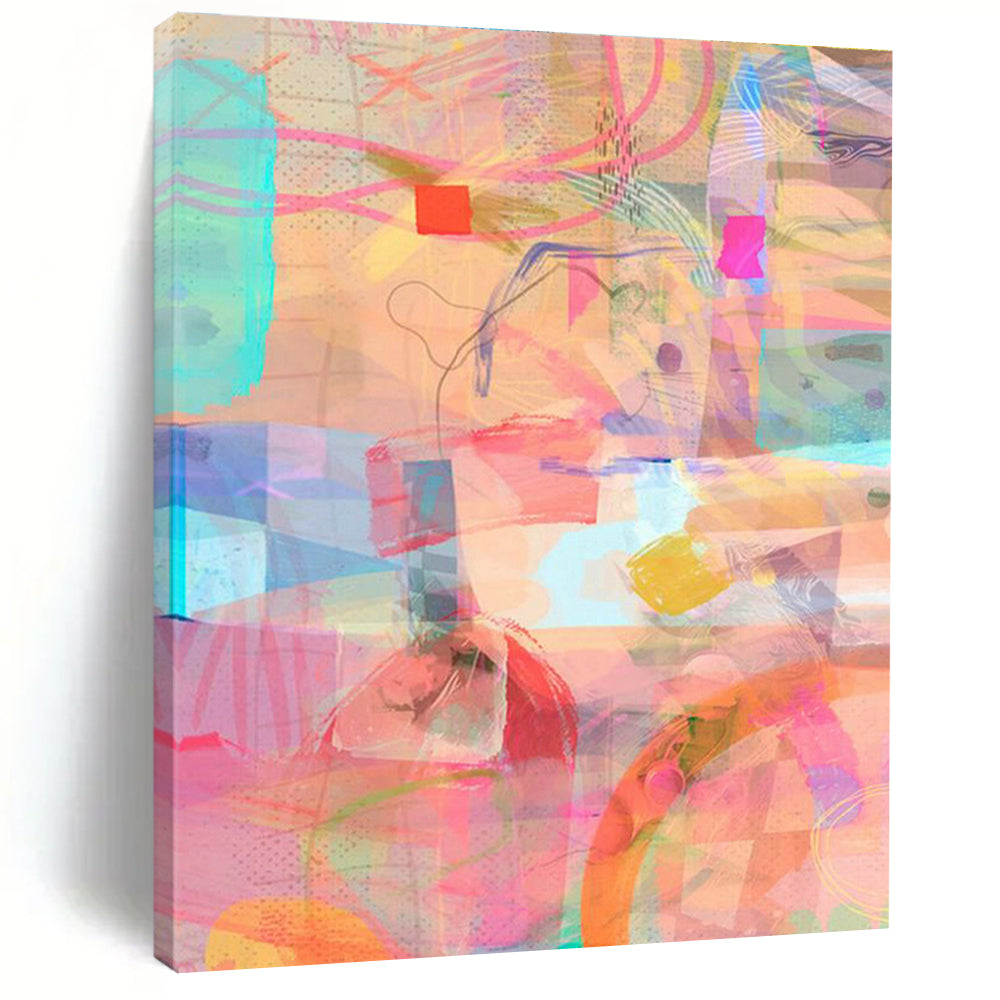 Large Custom Hand-Painted Abstract Painting - Relaxing Atmosphere for Spa Centers  DLZ0162