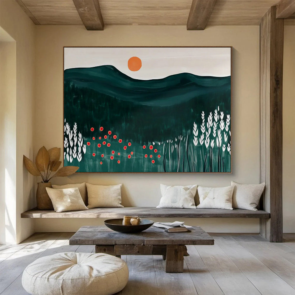 Customizable Underwater Seismic Monitoring Center Abstract Hand Painting DLZ2608