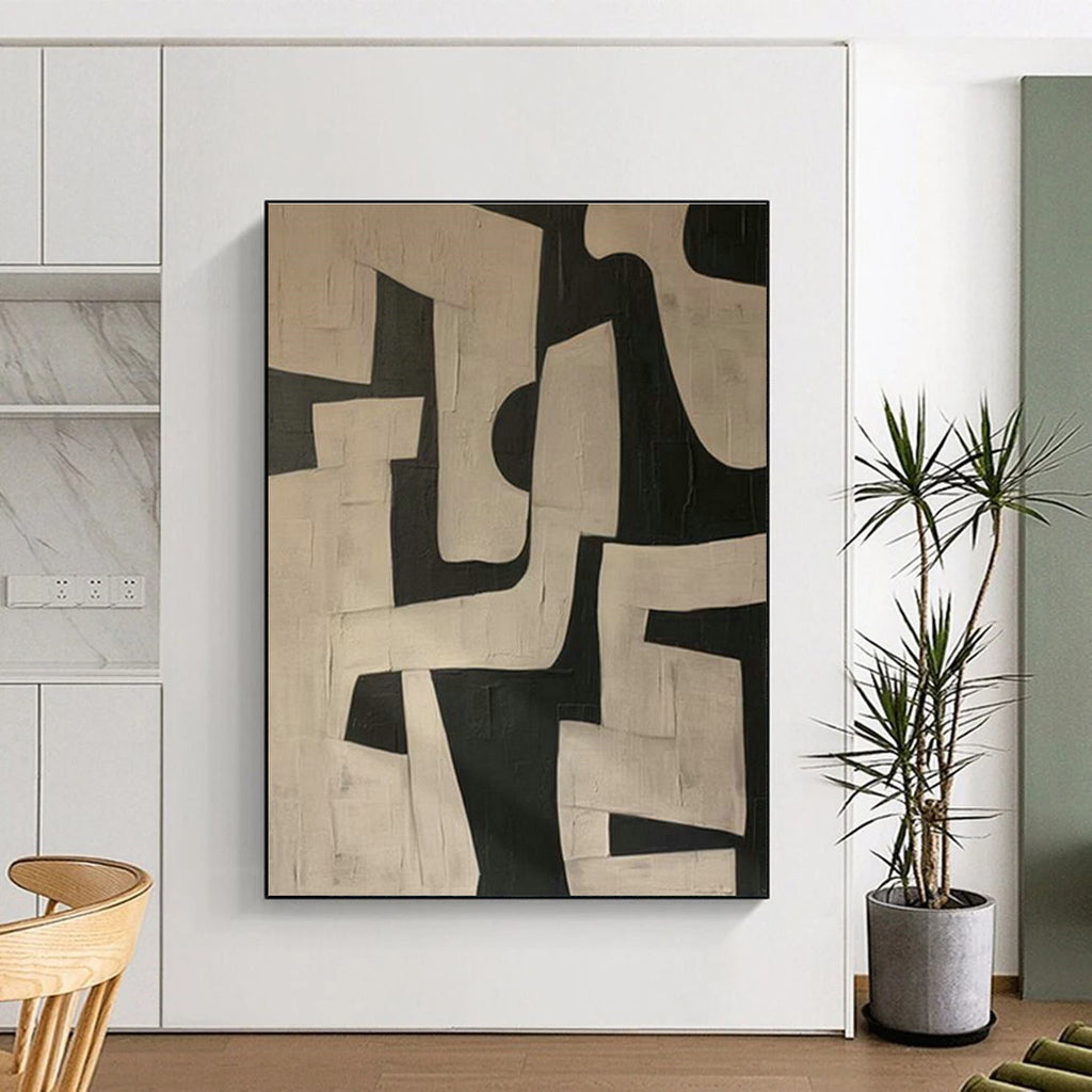Monumental Large Custom Hand-Painted Abstract Art - Impressive Centerpiece for Government Buildings’ Lobbies  DLZ0182