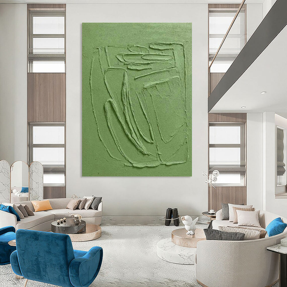 Grand Custom Hand-Painted Abstract Artwork - Artistic Luxury for High-End Jewelry Auctions  DLZ0290