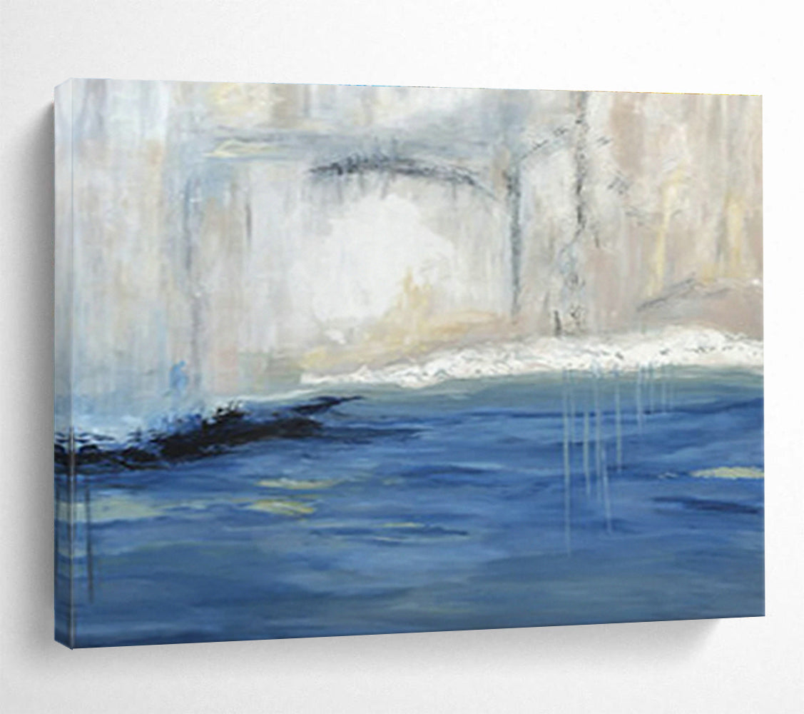 Large-Size Custom Abstract Hand Painting for Hearing Aid Center DLZ2786