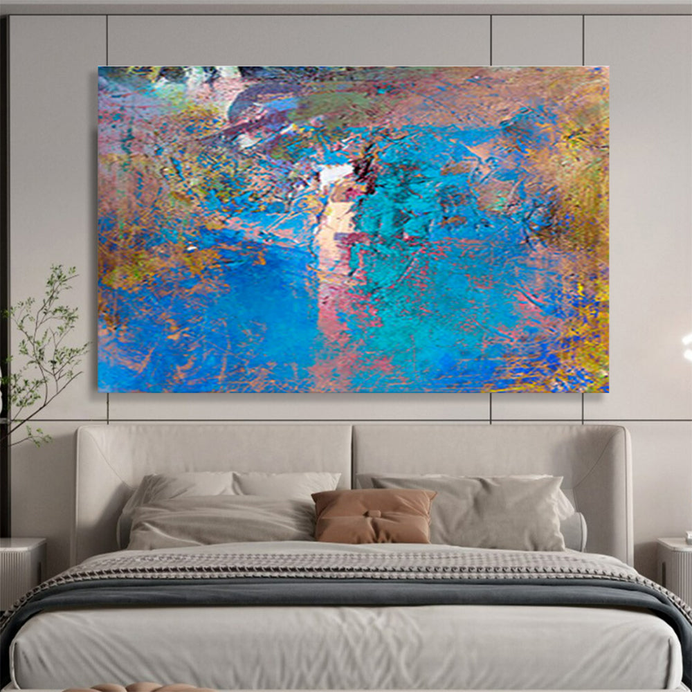 Custom-Made Giant Abstract Hand Painting for Candle Making Studio DLZ2750