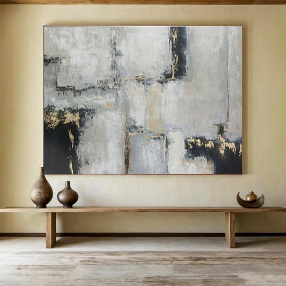 Oversized Custom Abstract Hand Painting for Eye Clinic DLZ2735