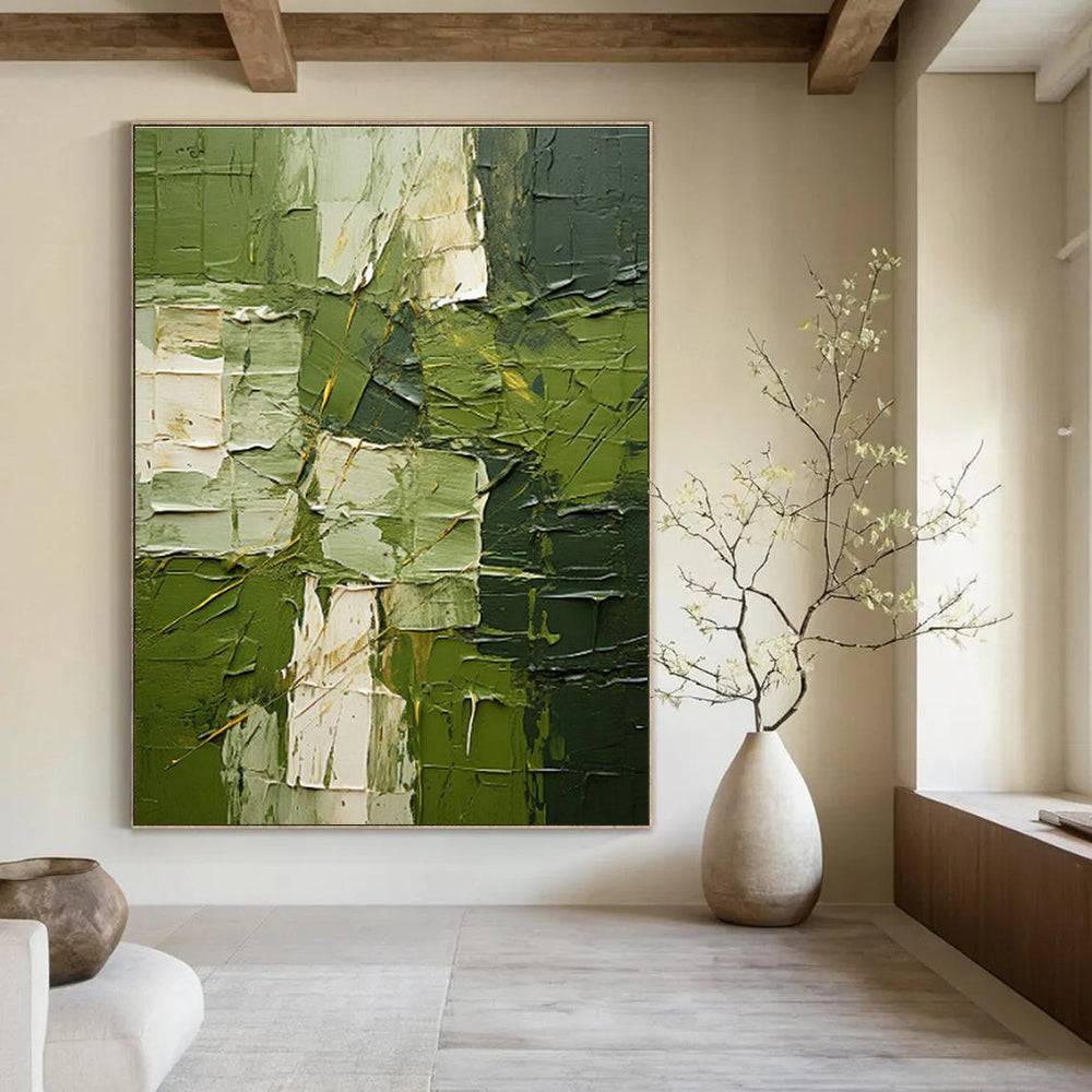 Sprawling Custom Hand-Painted Abstract Canvas - Vintage Nostalgia for Retro Arcade Game Rooms  DLZ0283