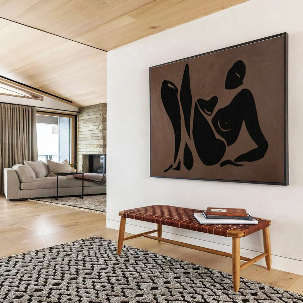 Large Custom Abstract Hand-Painted Art for Underwater Archaeological Artifact Conservation and Display Museum DLZ3127