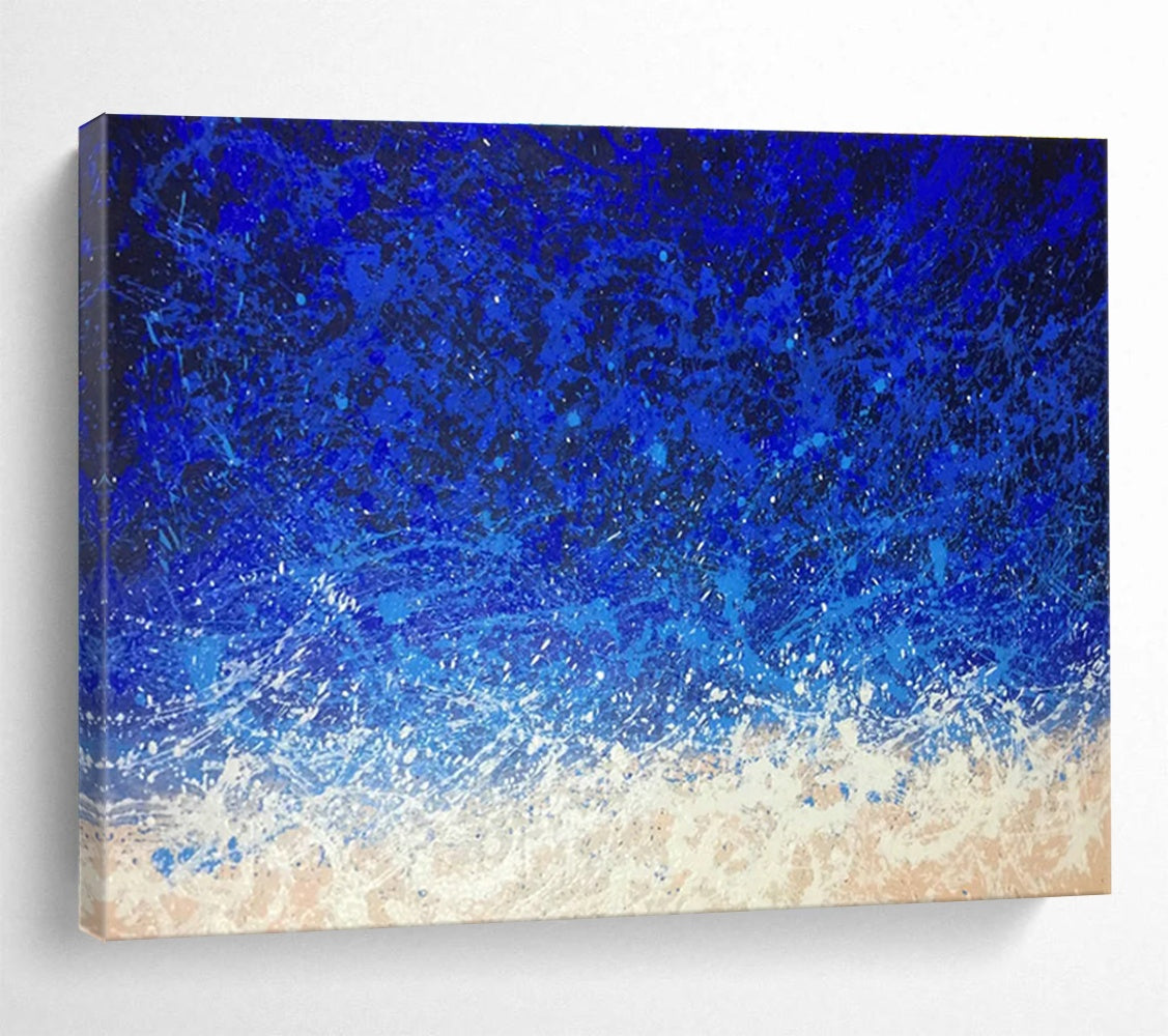 Oversized Handmade Abstract Painting, Dynamic Brushstrokes for Art Galleries DLZ3228
