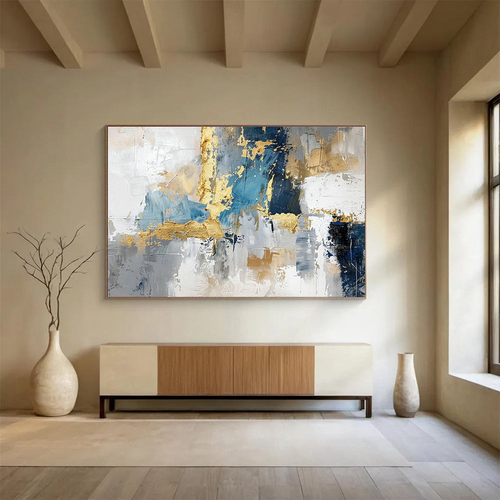 Large-Size Custom Abstract Hand Painting for Badminton Hall DLZ2728