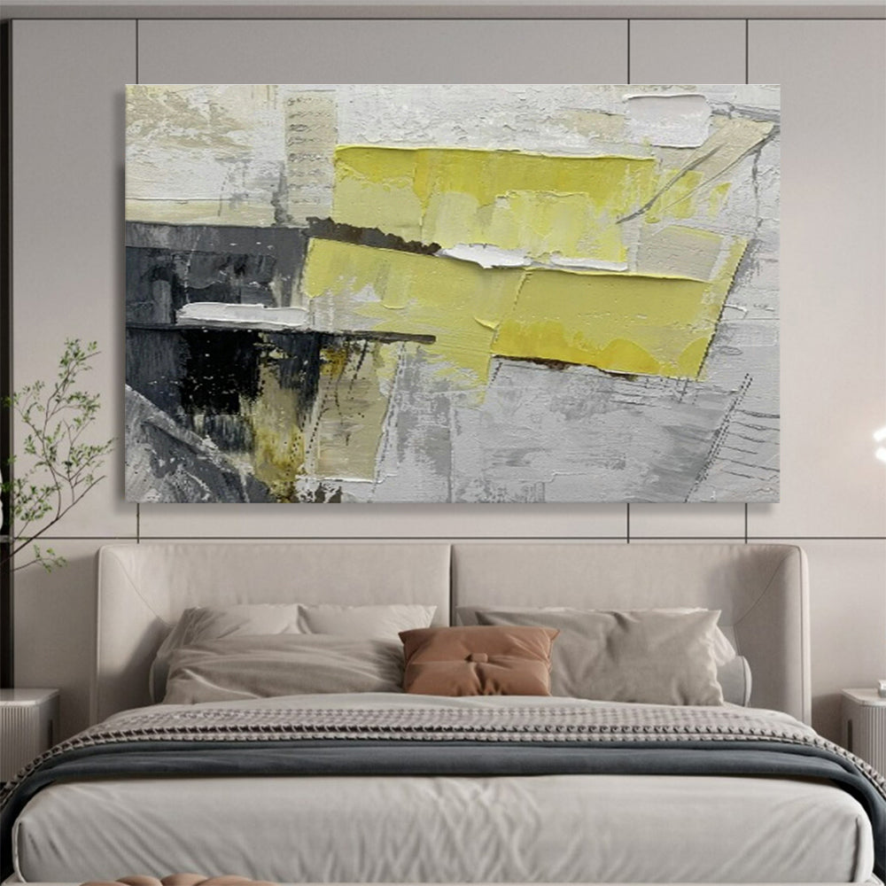 Large Custom Abstract Hand-Painted Art for Urban Vertical Bee Colony Tower DLZ2979