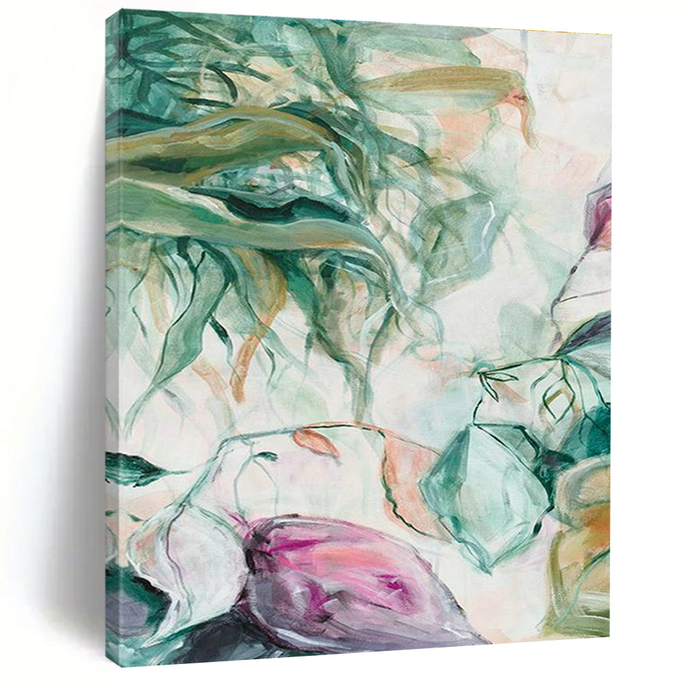 Large-Scale Custom Hand-Painted Abstract Painting - Creative Decoration for Training Institutions  DLZ0141