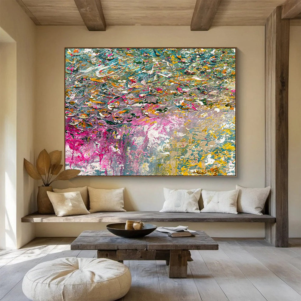 Massive Customizable Handmade Abstract Wall Art for Historical Mansion Event Spaces DLZ3304
