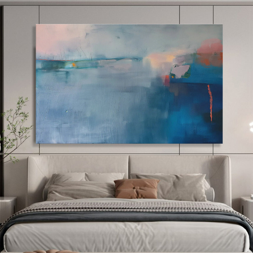 Custom-Made Giant Abstract Hand Painting for Deep-Sea Mining ROV Operations Center DLZ2861