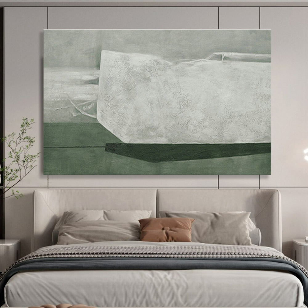Custom-Made Giant Abstract Hand Painting for Subterranean Cave Research Station Living Quarters DLZ2992