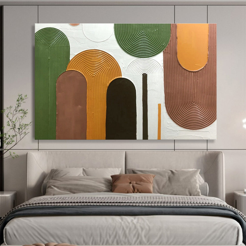 Oversized Custom Abstract Hand Painting for Mars Rover Assembly Cleanroom DLZ2977
