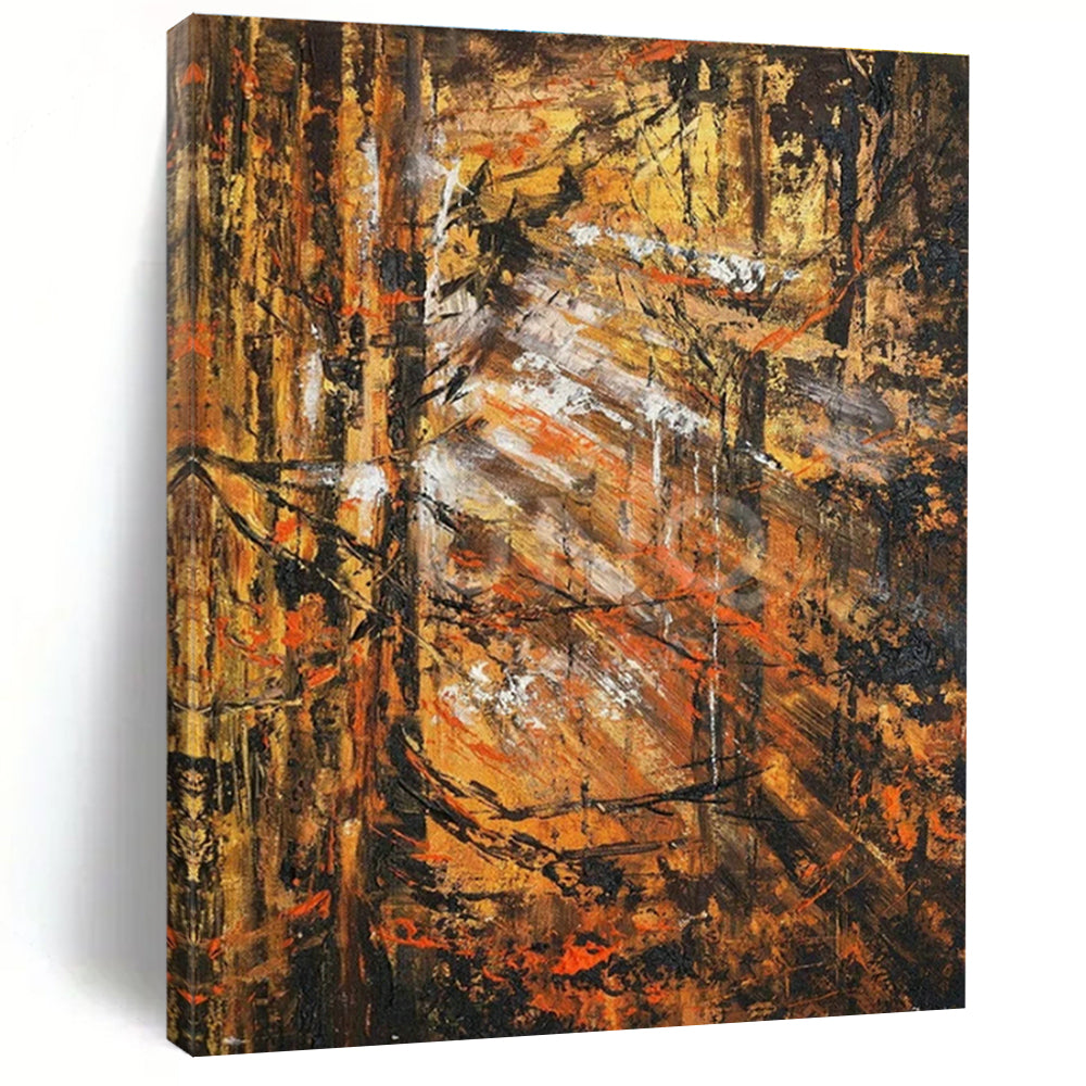Custom Hand-Painted Abstract Painting for Cottage Living Room Candle Tray Wall & Bedroom Incense Burner Stand Wall DLZ1814