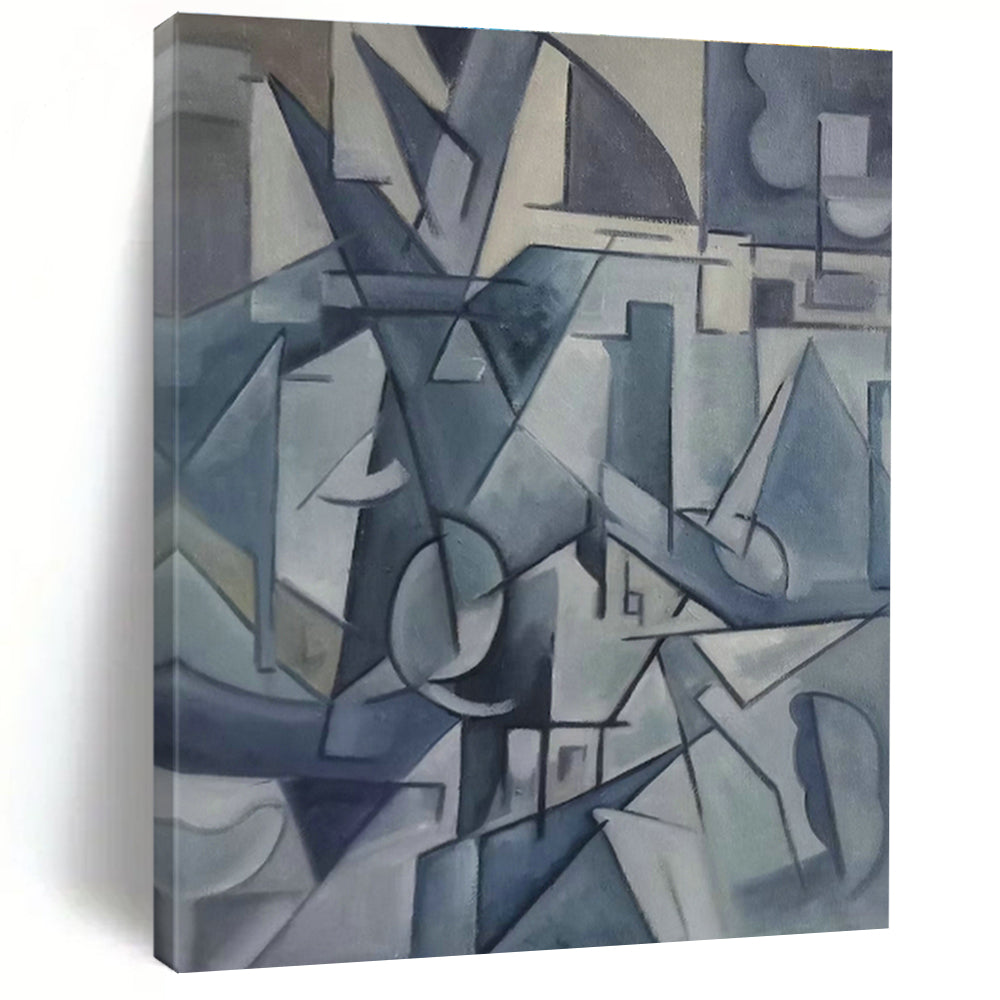 Grand - Sized Custom Hand - Painted Abstracts for Cottage Dining Room Breakfast Nooks & Hallway Coat Closets DLZ0590