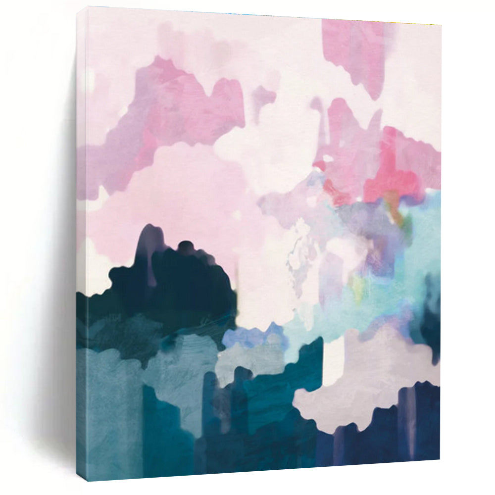 Pastel Abstract Shapes Painting ADGE235