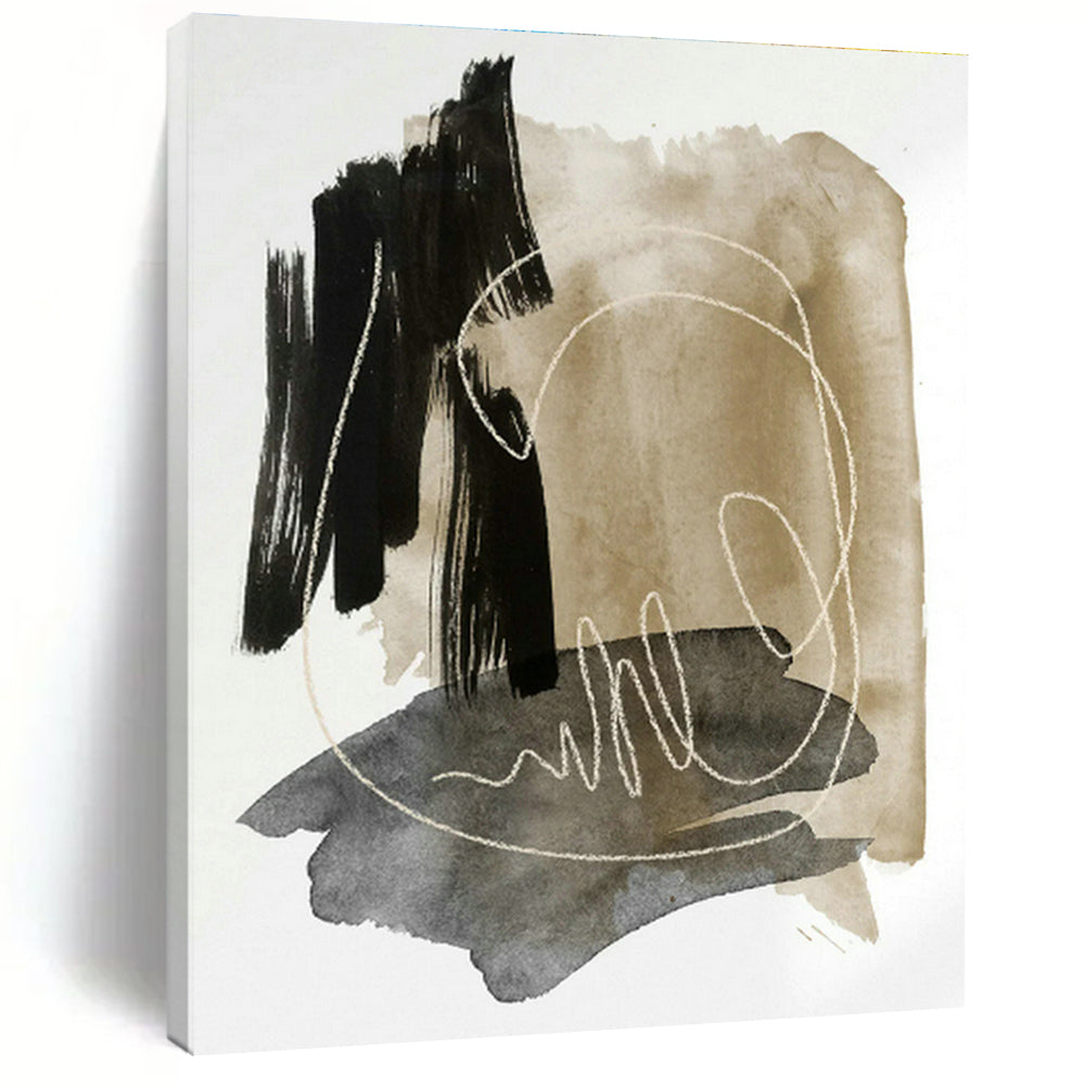 Custom - Made Hand - Painted Abstract Art for Hallway and Entryway DLZ0518
