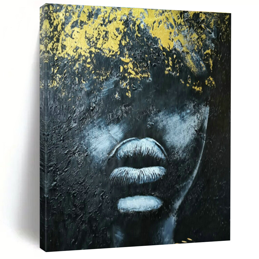 Original Hand-Painted Abstract Canvas for Office and Cottage Dining Room DLZ1610