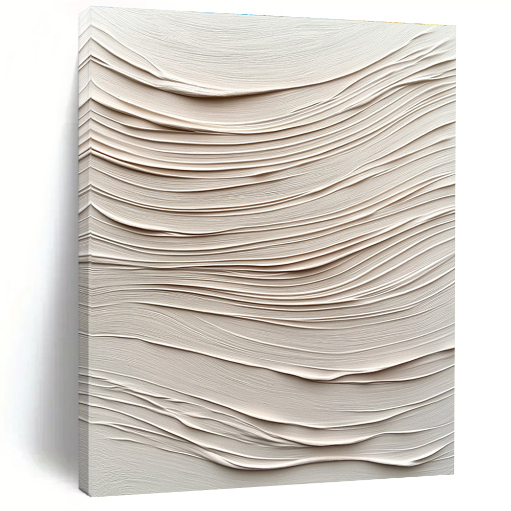 Creamy Wavy Textures Abstract Painting GER873