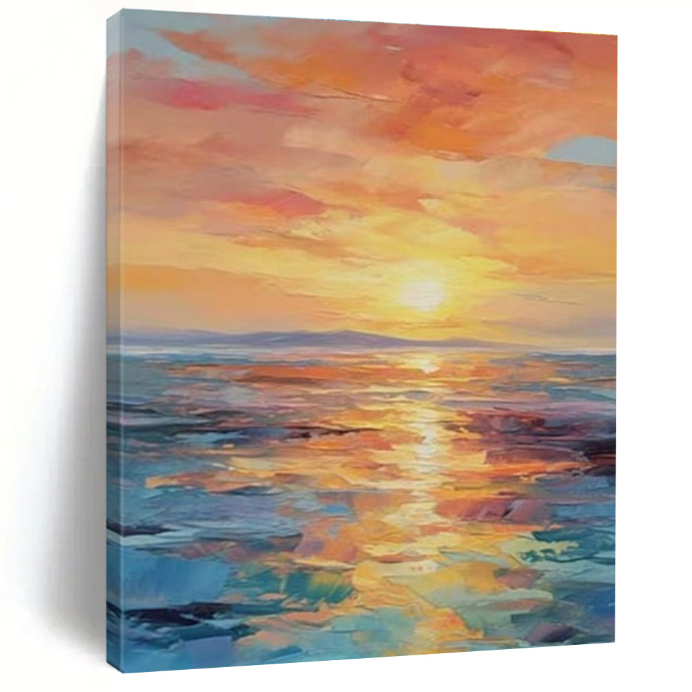 Handmade Abstract Art for Living Room and Cottage Entryway DLZ1533