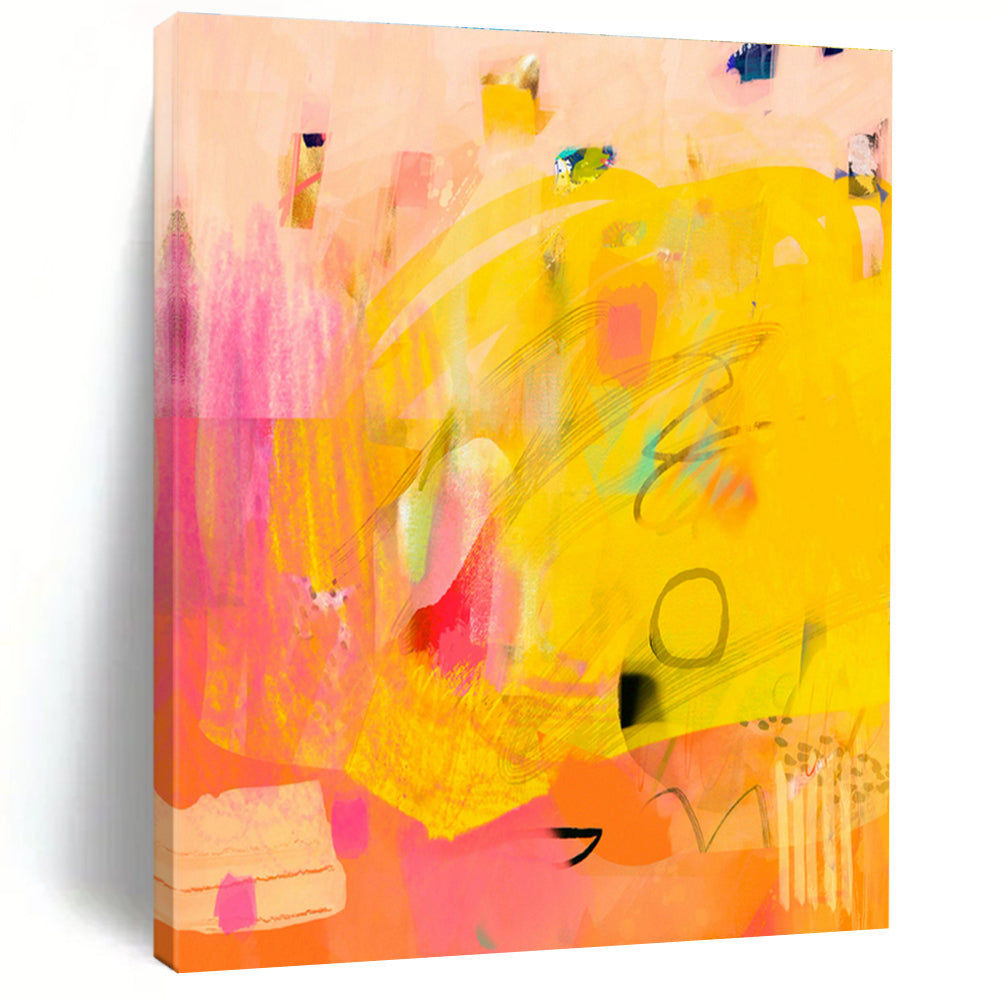 Abstract Hand - Painted Murals for Dining Room and Hallway DLZ0644