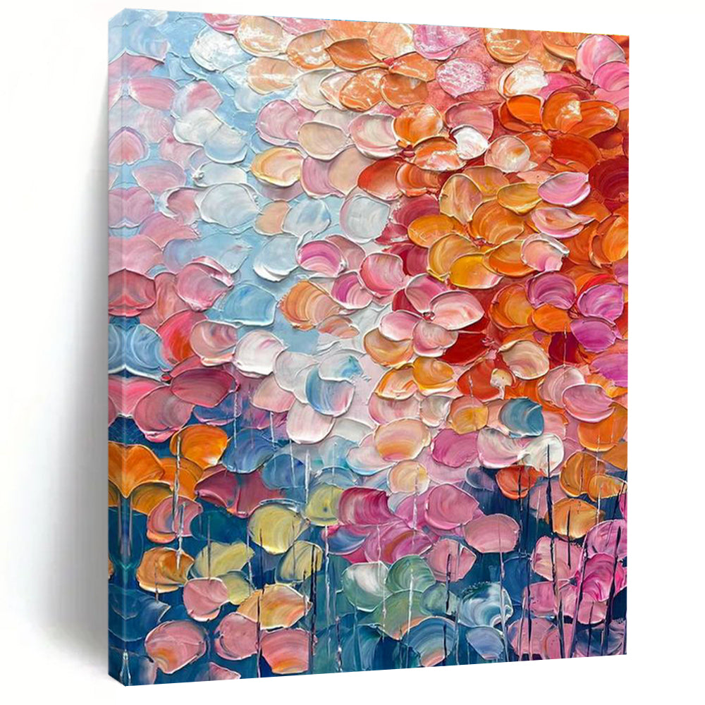 Hand-Painted Abstract Decor for Cottage Office & Bedroom DLZ2357