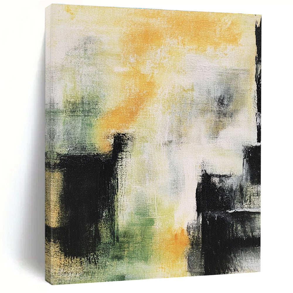 Colorful Abstract Painting with Dynamic Strokes GER435