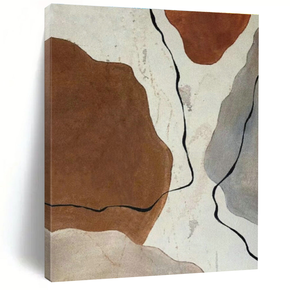Stupendous - Scale Custom Hand - Painted Abstract Canvases for Cottage Living Room Bay Windows & Office Phone Booths DLZ0623
