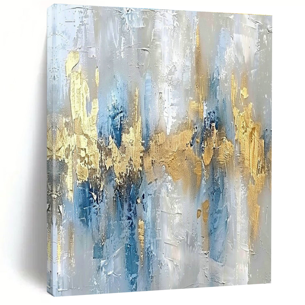 Extra-large Custom Hand-Painted Abstract Canvas for Dining Room Herb Garden Wall and Entryway Plant Stand Wall DLZ1908