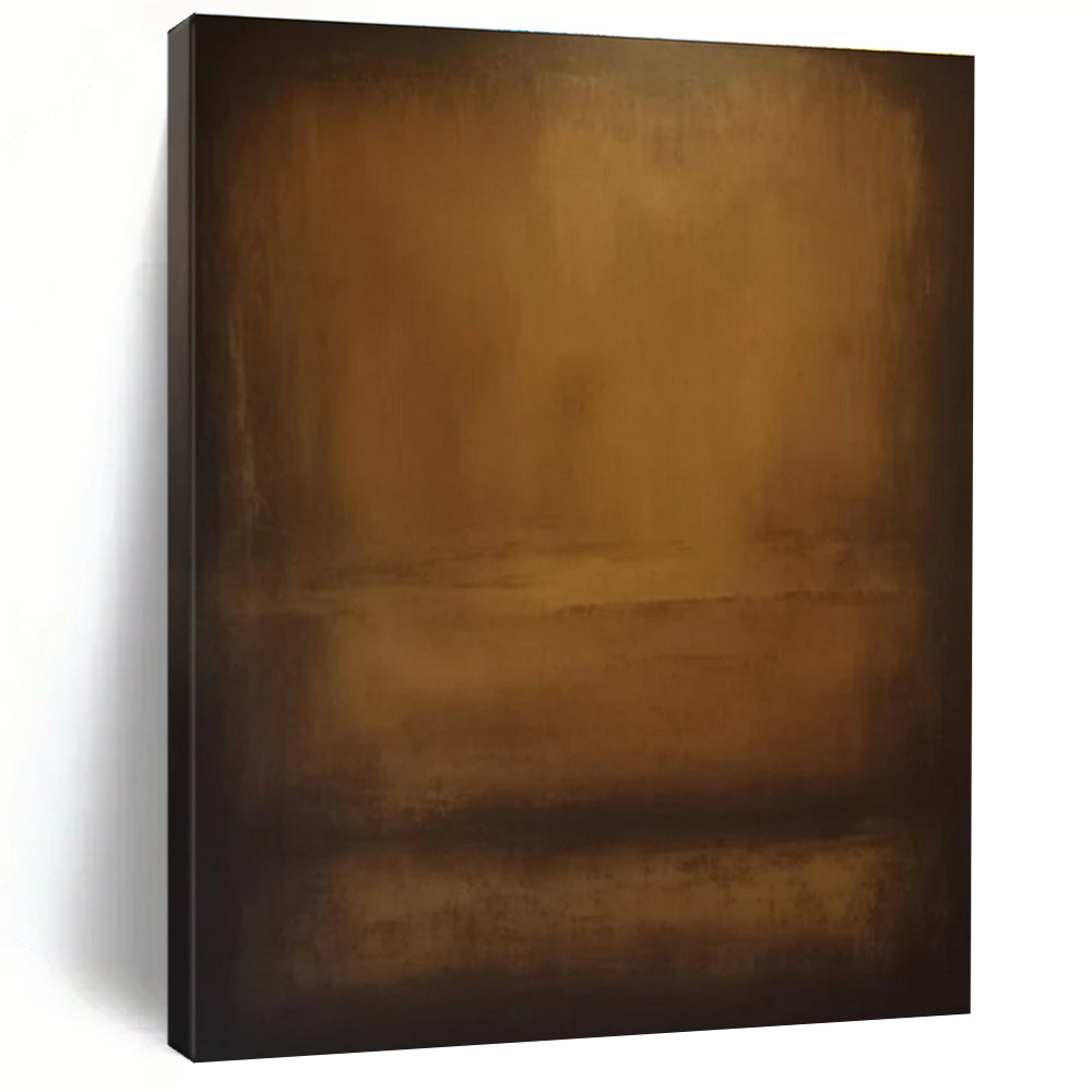 Brown Gradient Minimalist Abstract Painting ADGE372
