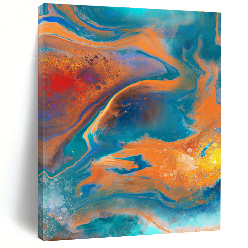Custom Abstract Paintings for Bedroom Dressing Room Jewelry Box Inserts & Office Branding Zone Display Stand Brackets DLZ0947