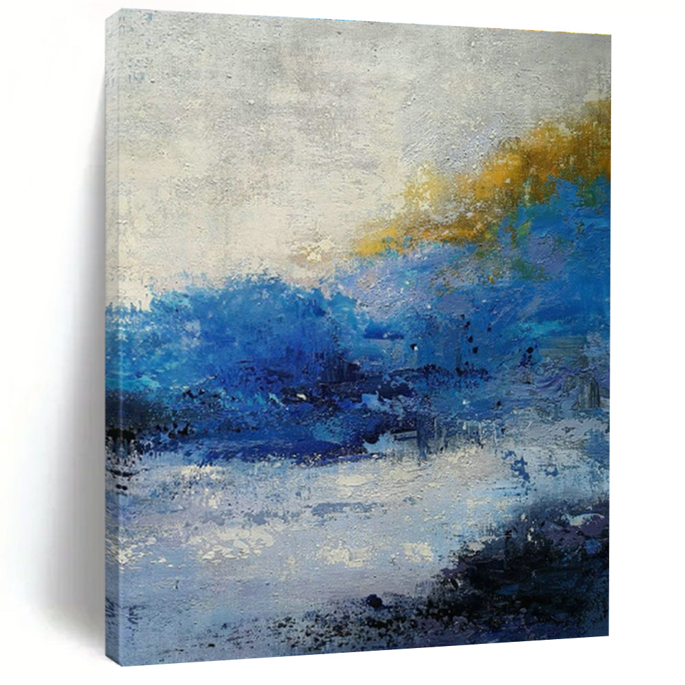 Custom Hand - Painted Abstract Art for Bedroom & Cottage Entryway DLZ0552