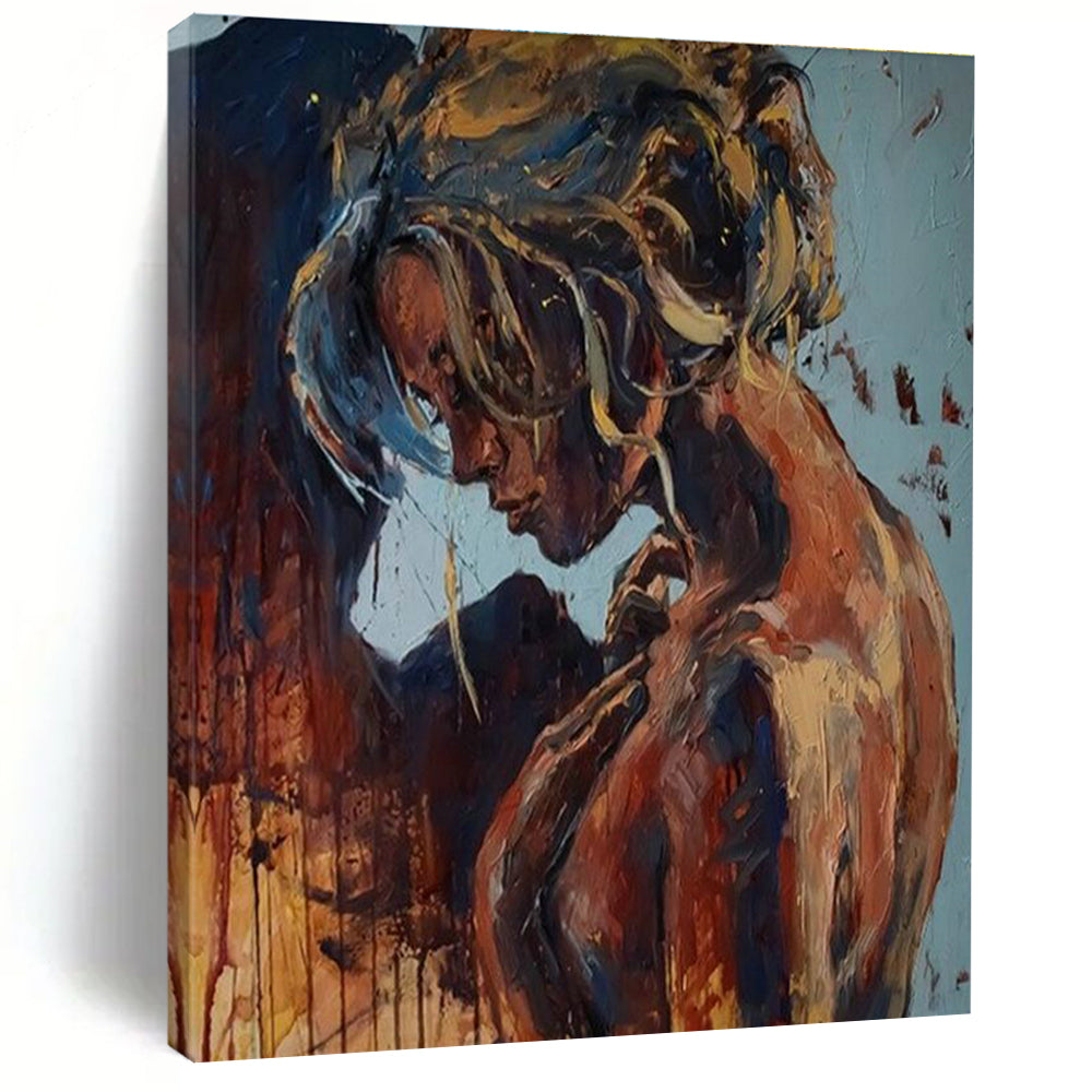 Custom Abstract Canvas for Cottage Dining Room & Living Room DLZ2351