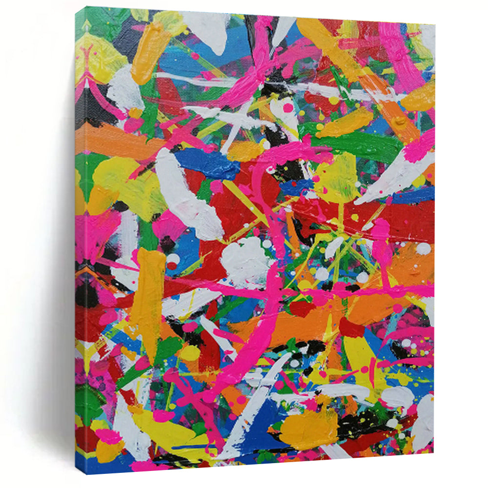 Large Handcrafted Abstract Canvas for Dining Room & Entryway DLZ1284