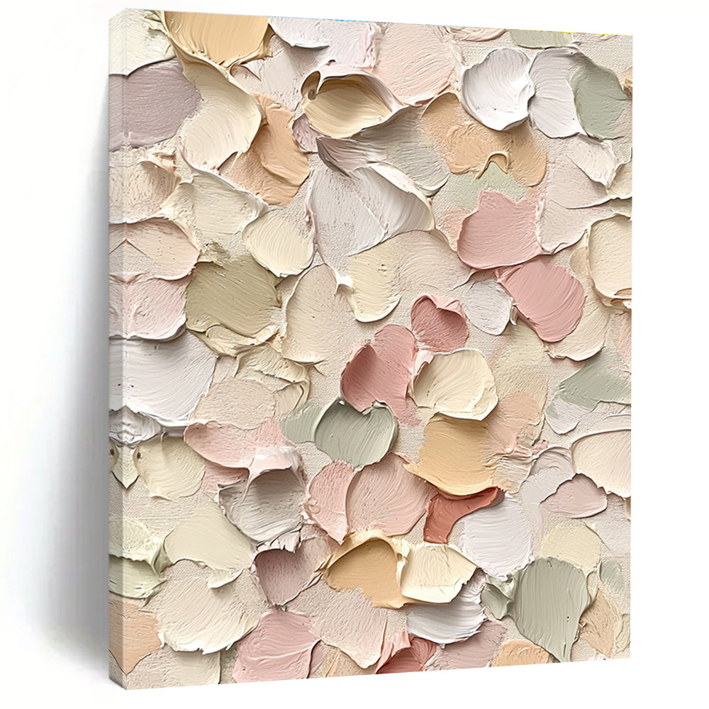 Pastel Colored Abstract Painting with Thick Brushstrokes GER054