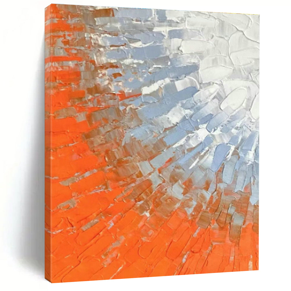 Monumental Custom Hand - Painted Abstracts for Entryway Foyers & Office Executive Suites DLZ0613