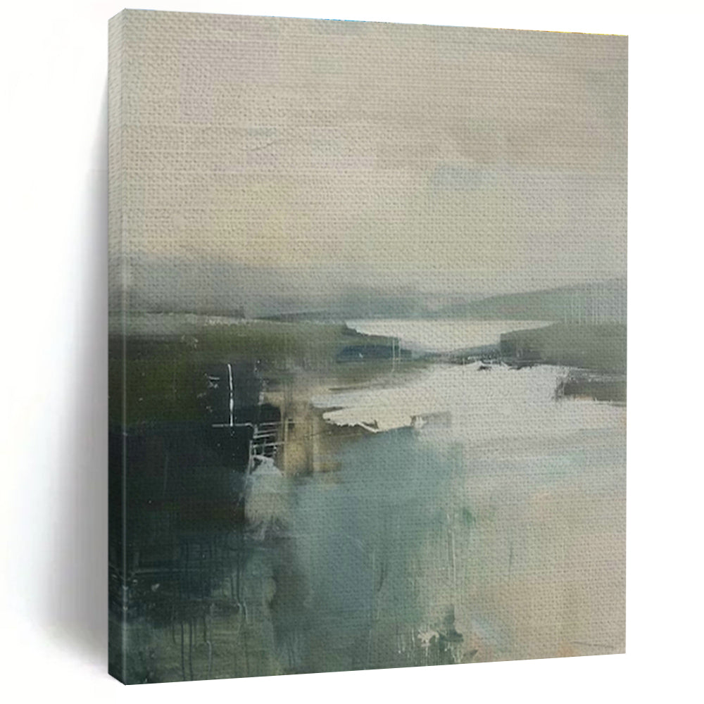 Original Hand-Painted Abstract Painting for Dining Room and Cottage Hallway DLZ1620