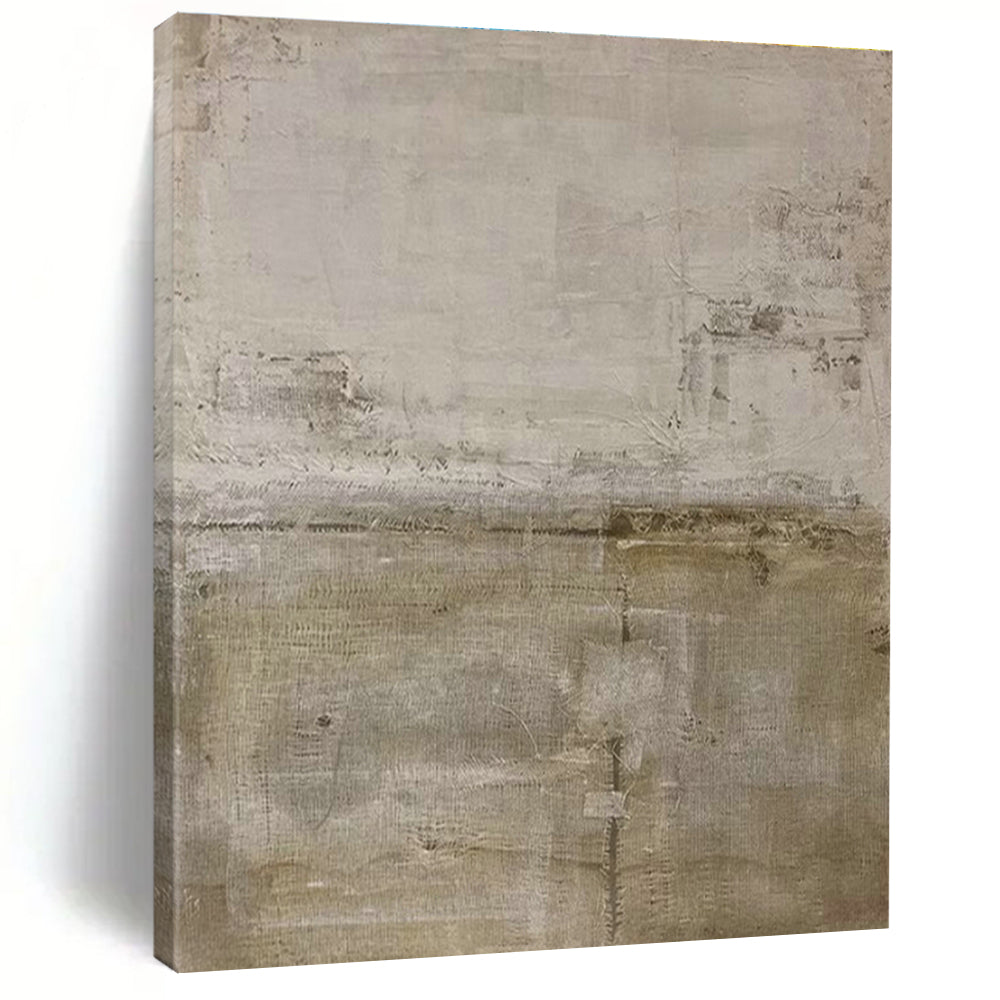 Oversized Custom Hand-Painted Abstract Canvas for Cottage Living Room Firewood Storage Nook and Office Supply Cabinet Wall DLZ1854