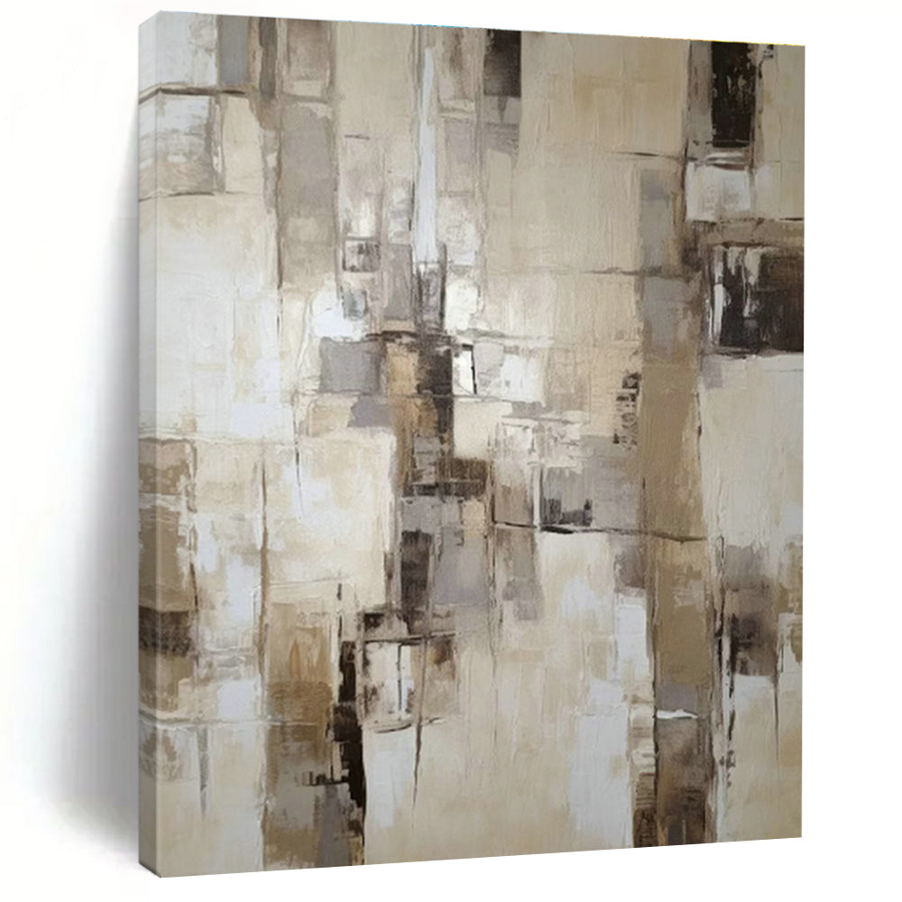 Hand - Painted Grand Abstract Canvas for Dining Room & Living Room DLZ1314
