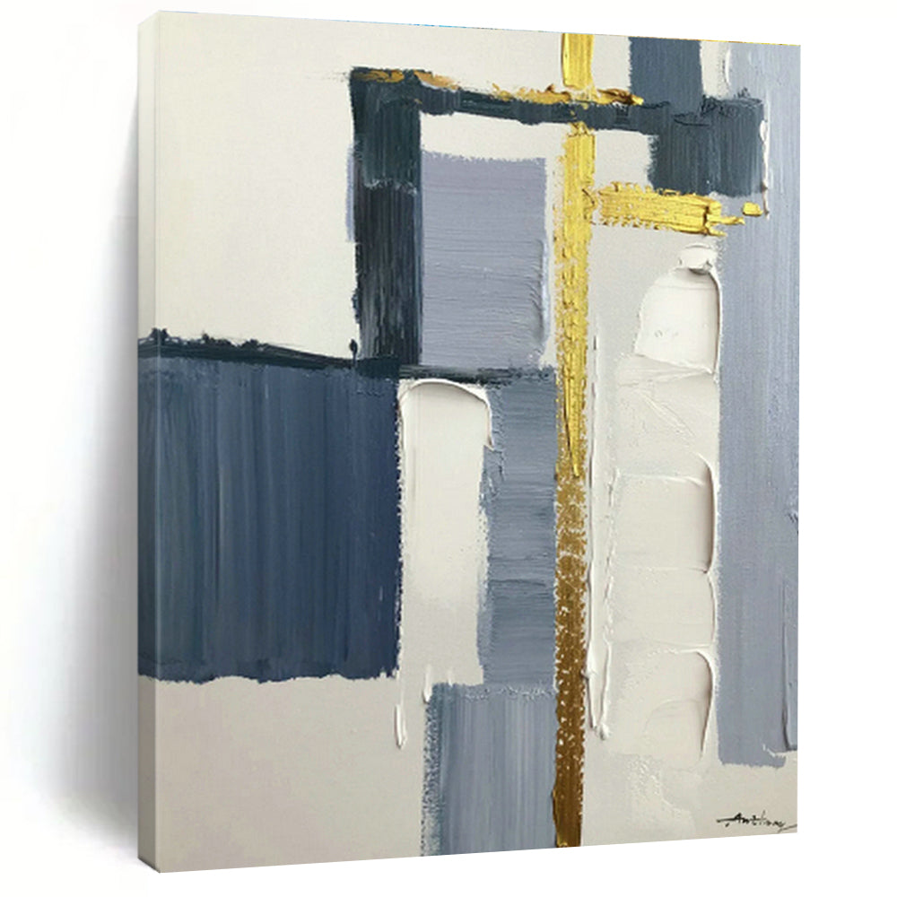 Oversized Hand - Painted Abstract Art for Living Room Open - Shelf Kitchenettes & Cottage Outdoor Showers DLZ0825