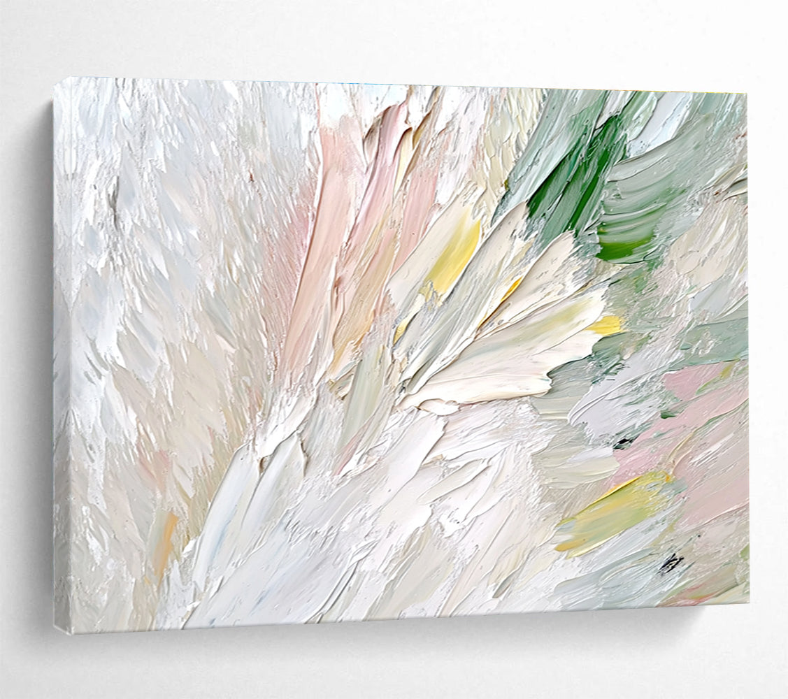 Pastel Colorful Textured - Impasto Floral Abstract Painting DYP042