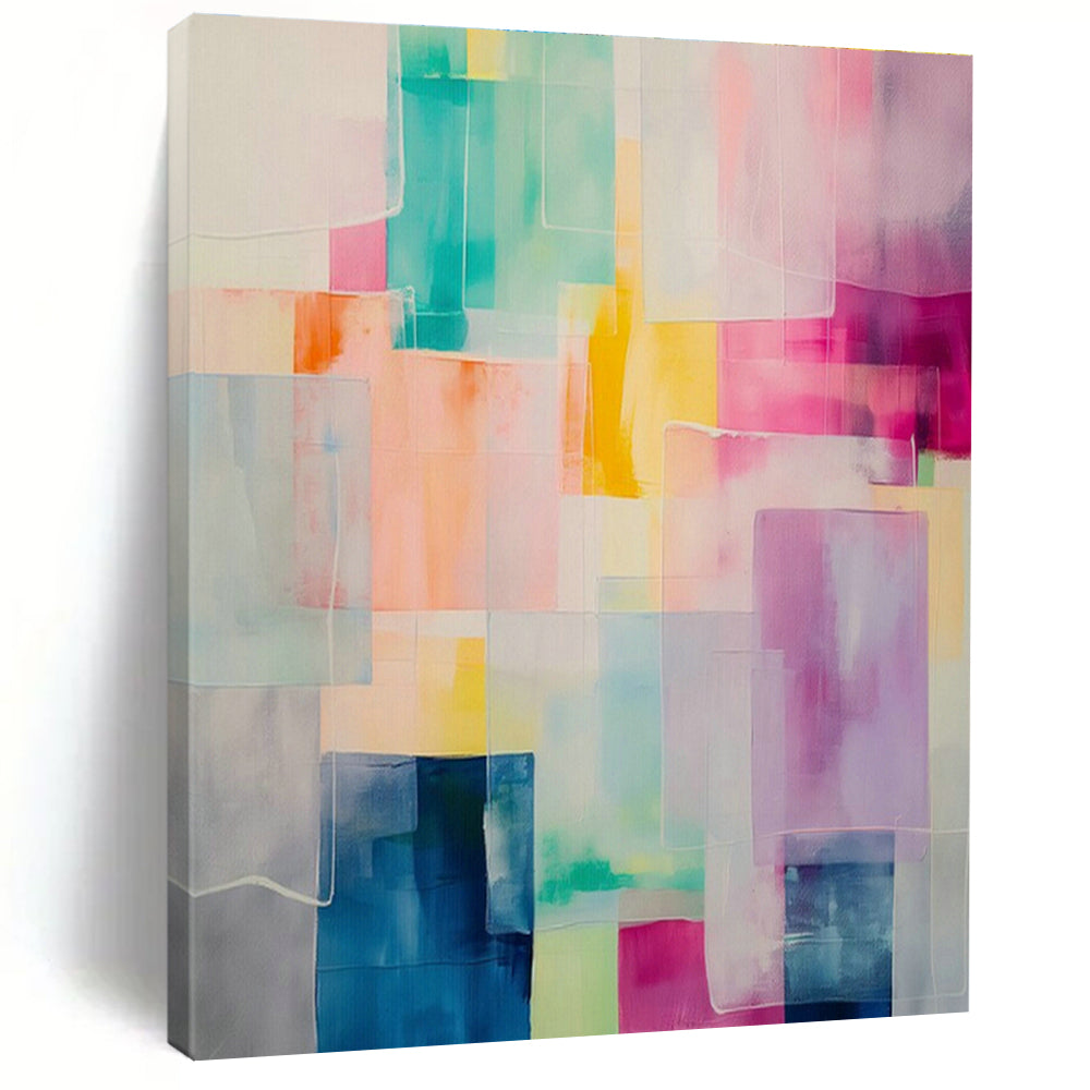 Colossal Custom-Fit Hand Painted Abstract Art for Bedroom & Entryway DLZ2086