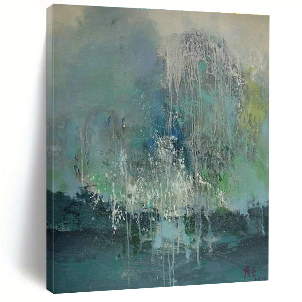 Colossal Hand-Painted Abstract Canvas for Bedroom & Cottage Dining Room DLZ1206