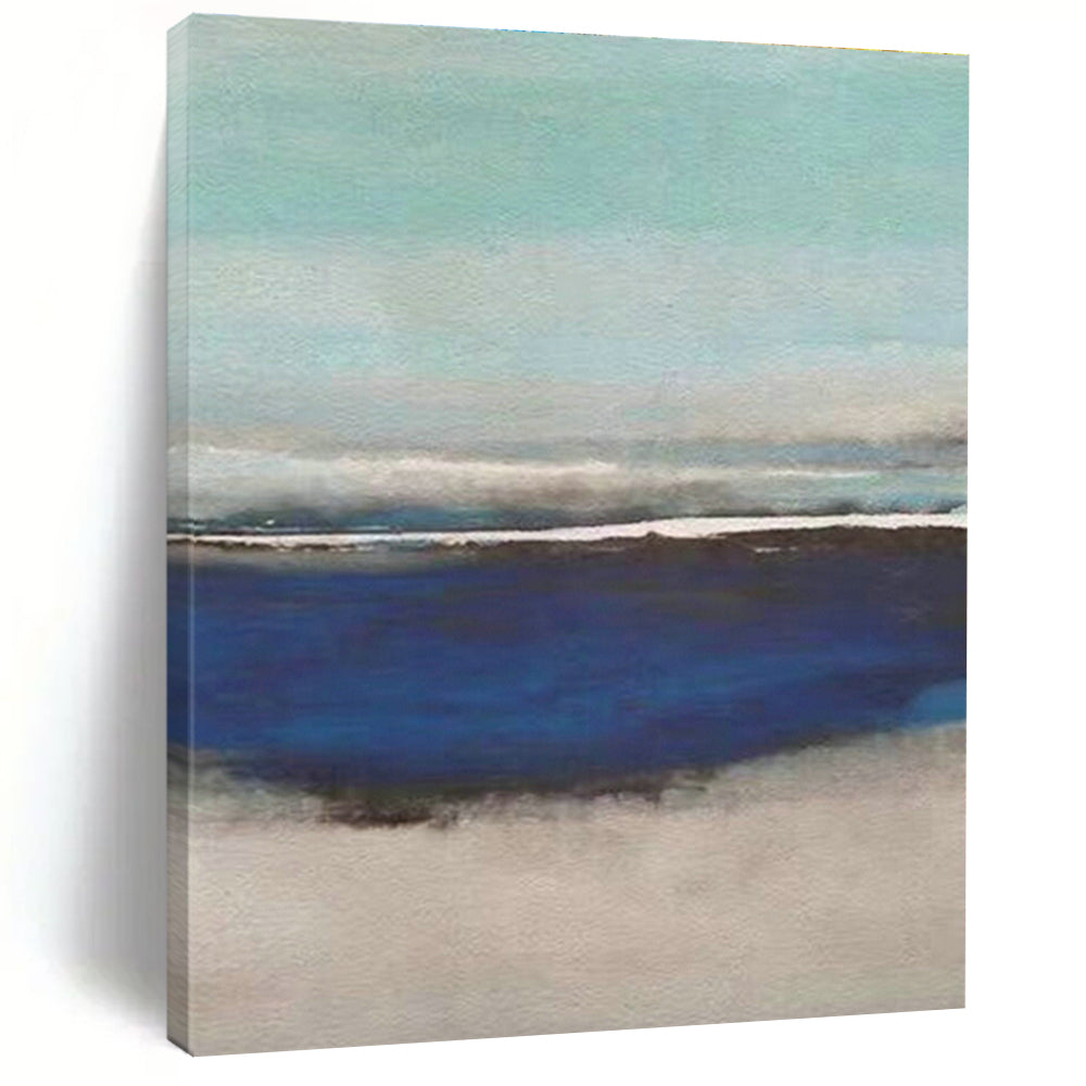 Large Hand - Painted Abstract Canvases for Hallway Staircase Newel Post Spindles & Office Server Room Rack Handles DLZ0933