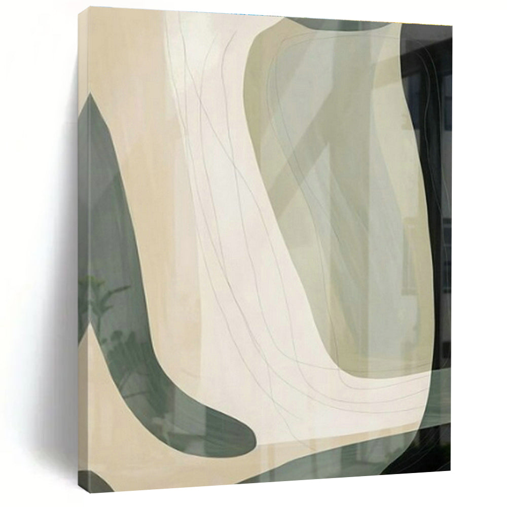 Extra-large Custom Hand-Painted Abstract Art for Dining Room Server Hutch and Entryway Key Storage Wall DLZ1960