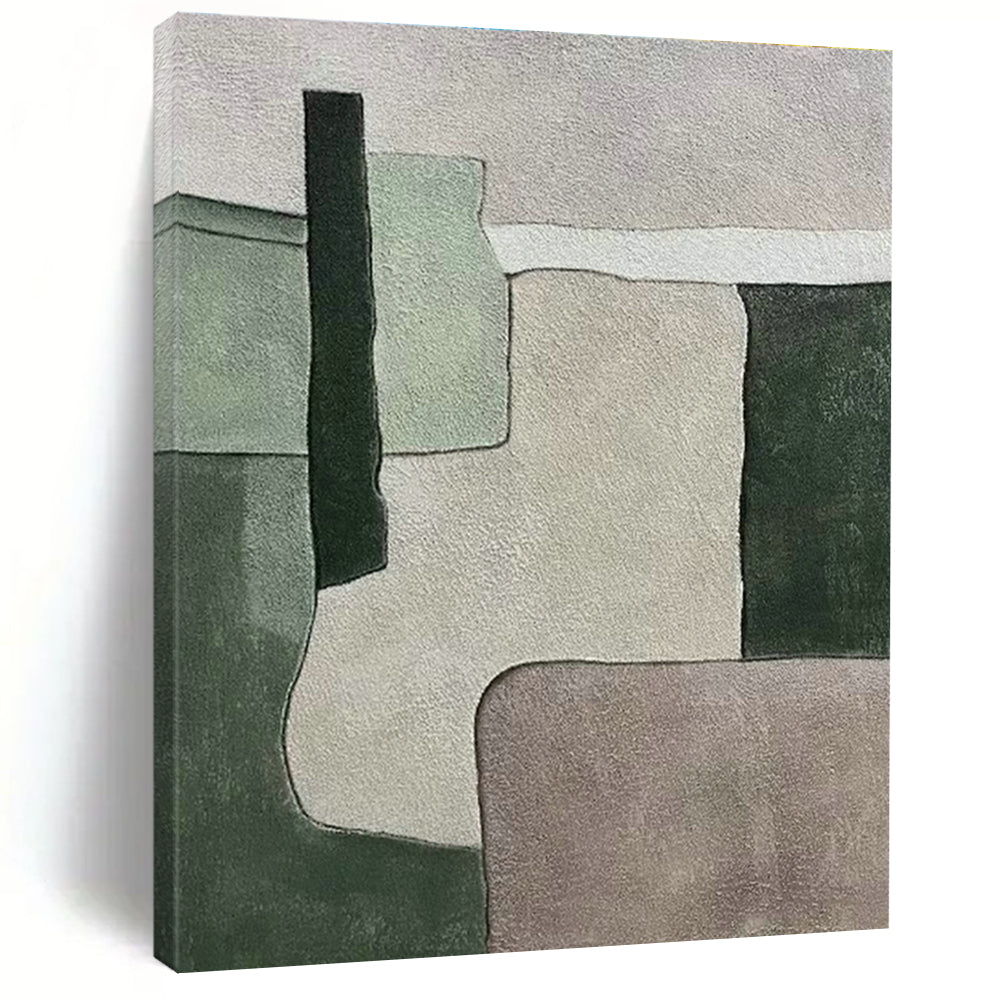 Oversized Abstract Hand - Painted Murals for Living Room Vaulted Ceilings & Entryway Soffits DLZ0589