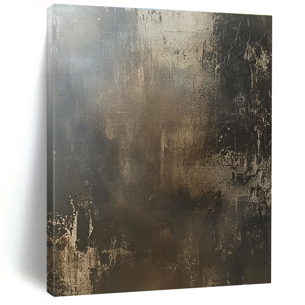 Dark Brown and Beige Textured Abstract with Subtle Variations GER253