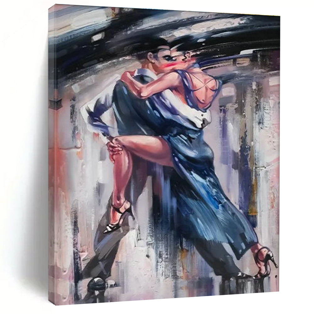 Custom Hand-Painted Abstract Canvas Art for Office & Cottage Bedroom DLZ2332