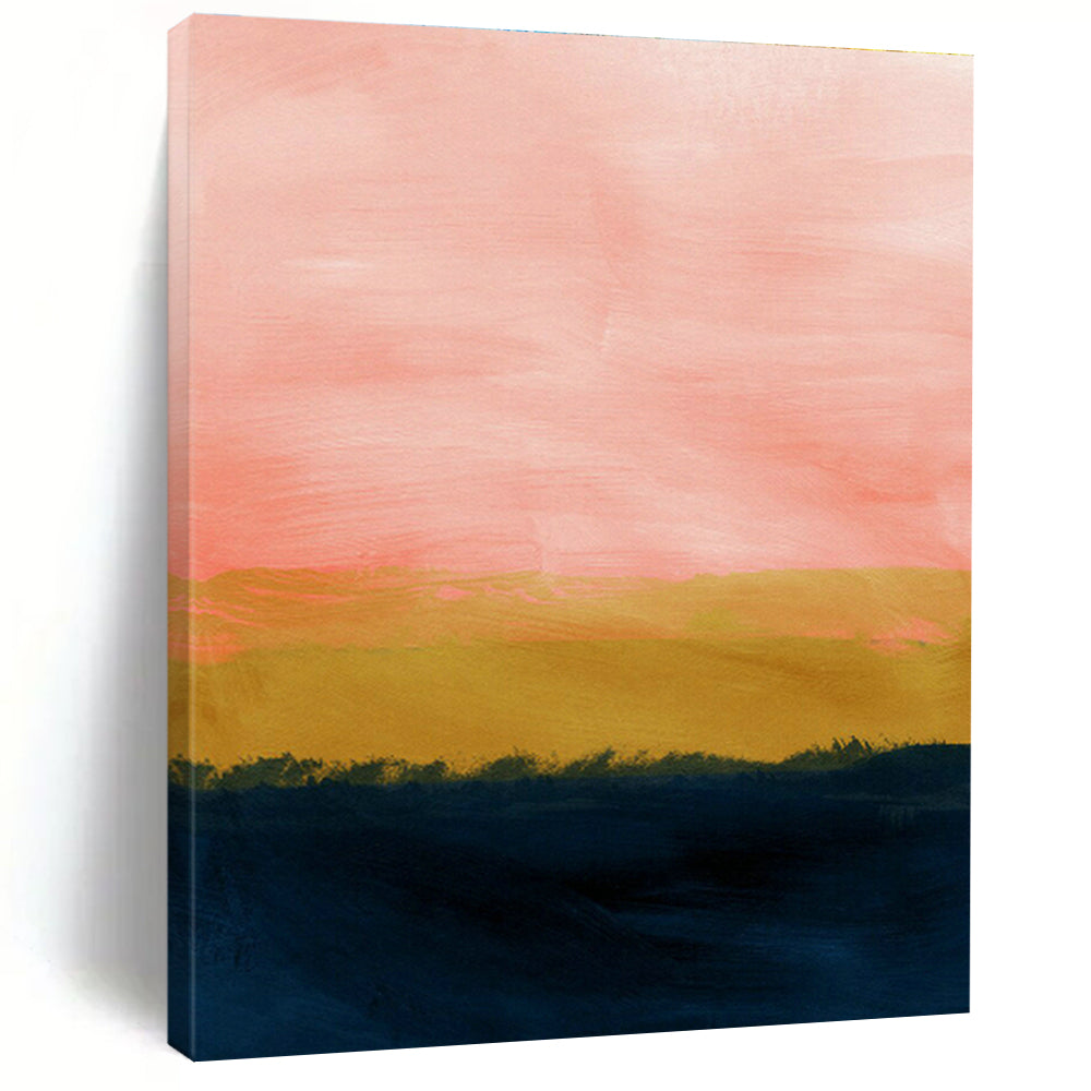 Oversized Abstract Hand - Painted Canvases for Dining Room Wine Cellars & Office Storage Closets DLZ0675